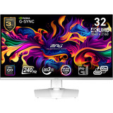 MSI MPG 321URXW-QD-OLED, Gaming Skærm Hvid