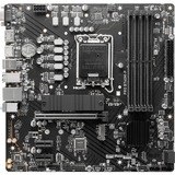 MSI PRO B760M-P, Bundkort Sort