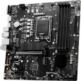MSI PRO B760M-P, Bundkort Sort