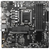 MSI PRO B760M-P, Bundkort Sort