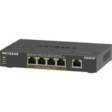 Netgear GS305Pv3 Ikke administreret Gigabit Ethernet (10/100/1000) Strøm over Ethernet (PoE) Sort, Switch Sort, Ikke administreret, Gigabit Ethernet (10/100/1000), Fuld duplex, Strøm over Ethernet (PoE), Kan monteres på væggen