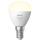 Philips HUE Krone E14 1-pak, P45, LED-lampe Philips Hvide Hue pærer Krone E14 1-pak, P45, Smart pære, Hvid, Bluetooth/Zigbee, Integreret LED, E14, Blød hvid