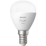 Philips Hue Krone - E14 pære - 1-pak, LED-lampe Philips Hvide Hue pærer Krone - E14 pære - 1-pak, Smart pære, Hvid, Bluetooth/Zigbee, Integreret LED, E14, Blød hvid