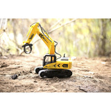 Revell 24924 RC Bagger mit 6-CH 2.4 GHz Fernsteuerung, Outdoor-tauglich, Schaufel und Baumgreifer aus Metall, griffiger Kettenantrieb, Originalgetreu, einzeln steuerbare Teile-Digger 2.0, bunt Gul/Sort, Outdoor-tauglich, Schaufel und Baumgreifer aus Metall, griffiger Kettenantrieb, Originalgetreu, einzeln steuerbare Teile-Digger 2.0, bunt, 96 År, Plast