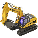 Revell 24924 RC Bagger mit 6-CH 2.4 GHz Fernsteuerung, Outdoor-tauglich, Schaufel und Baumgreifer aus Metall, griffiger Kettenantrieb, Originalgetreu, einzeln steuerbare Teile-Digger 2.0, bunt Gul/Sort, Outdoor-tauglich, Schaufel und Baumgreifer aus Metall, griffiger Kettenantrieb, Originalgetreu, einzeln steuerbare Teile-Digger 2.0, bunt, 96 År, Plast
