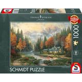Schmidt Spiele Thomas Kinkade Studios: Efterårsaften ved søen, Puslespil 