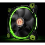 Thermaltake Riing 14 Computerkabinet Ventilator 14 cm Sort, Grøn, Sag fan Sort/Grøn, Ventilator, 14 cm, 1400 rpm, 28,1 dB, 51,15 kubikfod/min., Sort, Grøn