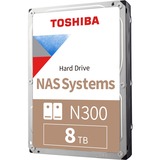 Toshiba N300 NAS 3.5" 8000 GB Serial ATA III, Harddisk 3.5", 8000 GB, 7200 rpm, Bulk