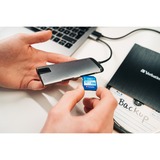 Verbatim 49142 dockingstation USB 3.2 Gen 1 (3.1 Gen 1) Type-C Sort, Sølv, Docking station grå, USB 3.2 Gen 1 (3.1 Gen 1) Type-C, Sort, Sølv, MicroSD (TransFlash), USB 3.2 Gen 1 (3.1 Gen 1) Type-C, Metal, USB