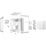 be quiet! LIGHT BASE 600 LX White Midi Tower Hvid, Towerkabinet Hvid, Midi Tower, PC, Hvid, ATX, micro ATX, Mini-ITX, Acrylonitrilbutadienstyren, Glas, SGCC, Spil