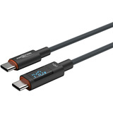 Ansmann USB 2.0 Kabel, USB-C Stecker > USB-C Stecker antracit