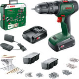 Bosch Batteridrevet slagboremaskine UniversalImpact 18V, sæt, Bore-/ skruemaskine Grøn/Sort