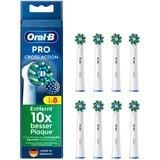 Braun CrossAction 8 stk Hvid, Børstehoved Hvid, 8 stk, Hvid, 3 måned(er), Oral-B, Kasse