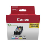 Canon 2103C006 blækpatron 4 stk Original Sort, Blå, Magenta, Gul Sort, Blå, Magenta, Gul, 4 stk, Multipakke