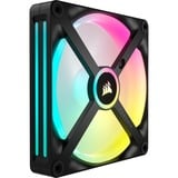 Corsair iCUE LINK QX140 RGB 140 mm PWM blæser, Sag fan Sort