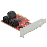 DeLOCK 89042 interface-kort/adapter Intern SATA, Controller PCIe, SATA, 6 Gbit/sek., Windows 10, Windows 8.1