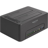 DeLOCK Dobbelt dockingstation til 2 x SATA HDD / SSD, Docking station Sort
