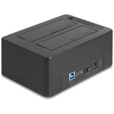 DeLOCK Dobbelt dockingstation til 2 x SATA HDD / SSD, Docking station Sort