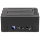 DeLOCK Dobbelt dockingstation til 2 x SATA HDD / SSD, Docking station Sort