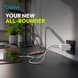 Digitus USB GaN Oplader 67W, 2x USB-C, 1x USB-A 