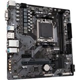 GIGABYTE B650M S2H bundkort AMD B650 Sokkel AM5 micro ATX Sort/grå, AMD, Sokkel AM5, AMD Ryzen 7000 Series, AMD Ryzen 8000 Series, AMD Ryzen 9000 Series, Sokkel AM5, DDR5-SDRAM, 128 GB