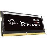 G.Skill Ripjaws F5-4800S3838A32GX1-RS hukommelsesmodul 32 GB 1 x 32 GB DDR5 4800 Mhz Sort, 32 GB, 1 x 32 GB, DDR5, 4800 Mhz, 262-pin SO-DIMM