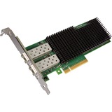Intel® XXV710DA2 netværkskort Intern Fiber 25000 Mbit/s Intern, Ledningsført, PCI Express, Fiber, 25000 Mbit/s, Sort, Grøn