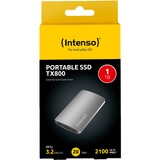 Intenso Ekstern SSD TX800 1 TB, Solid state-drev antracit