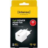 Intenso Strømforsyning W30C GaN, Oplader Hvid
