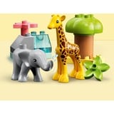 LEGO DUPLO Afrikas vilde dyr, Bygge legetøj Byggesæt, 2 År, Plast, 10 stk, 223 g