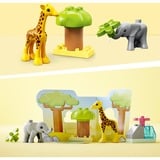 LEGO DUPLO Afrikas vilde dyr, Bygge legetøj Byggesæt, 2 År, Plast, 10 stk, 223 g