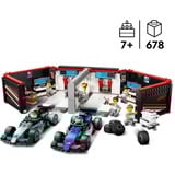 LEGO F1®-garage: Mercedes-AMG og Alpine-biler, Bygge legetøj Byggesæt, 7 År, Plast, 678 stk, 1,31 kg
