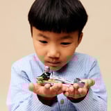 LEGO Star Wars Mandalorianeren og Grogu på deres Speeder Bike, Bygge legetøj 