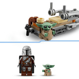 LEGO Star Wars Mandalorianeren og Grogu på deres Speeder Bike, Bygge legetøj 