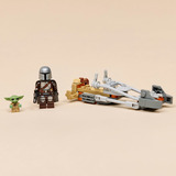 LEGO Star Wars Mandalorianeren og Grogu på deres Speeder Bike, Bygge legetøj 