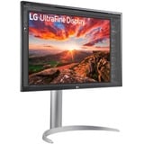 LG 27UP850K-W.AEU monitor computerskærm 68,6 cm (27") 3840 x 2160 pixel 4K Ultra HD LED Sort, LED-skærm Sølv/Sort, 68,6 cm (27"), 3840 x 2160 pixel, 4K Ultra HD, LED, 5 ms, Sort