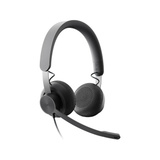 Logitech Zone Wired MS Teams, Headset grå/Sort