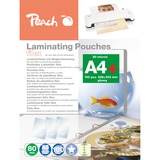 Peach 510970 plastlomme 100 stk, Film Transparent, A4, 100 stk