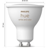 Philips Hue White & Color Ambiance GU10 Smart Spot Dobbeltpakke, LED-lampe 
