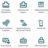 TP-Link EAP650-Wall, Adgangspunktet Hvid