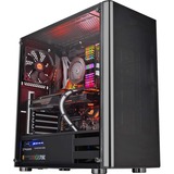 Thermaltake V200 TG Midi Tower Sort, Towerkabinet Sort, Midi Tower, PC, Sort, ATX, micro ATX, Mini-ATX, Glas, SPCC, Spil
