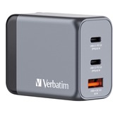 Verbatim GNC-65 Universel Sort, Grå Vekselstrøm Hurtig opladning Indendørs, Oplader grå, Indendørs, Vekselstrøm, 20 V, Sort, Grå