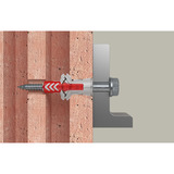 fischer Rawlplug DuoPower ETA 8x40 FPF II, Dyvel Lys grå/Rød
