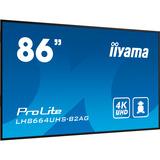 iiyama LH8664UHS-B2AG, Offentlig visning Sort (mat)
