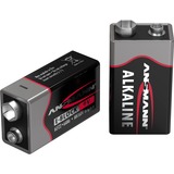 Ansmann 9V E-Block Alkaline, Batteri Alkaline, 9 V, 1 stk, 17,5 mm, 26,5 mm, 48,5 mm