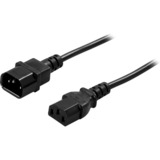BlueWalker IEC-kabel C13/C14, Forlængerledning Sort