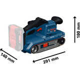 Bosch Batteridrevet båndsliber GBS18V-75 Professional solo, 18Volt Blå/Sort