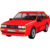 COBI Audi Quattro 1980, Bygge legetøj Rød