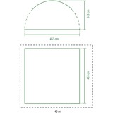 Coleman Event Dome Shelter XL, Pavillon Lyseblå/grå