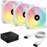 Corsair iCUE LINK QX120 RGB 120 mm PWM blæser, Sag fan Hvid